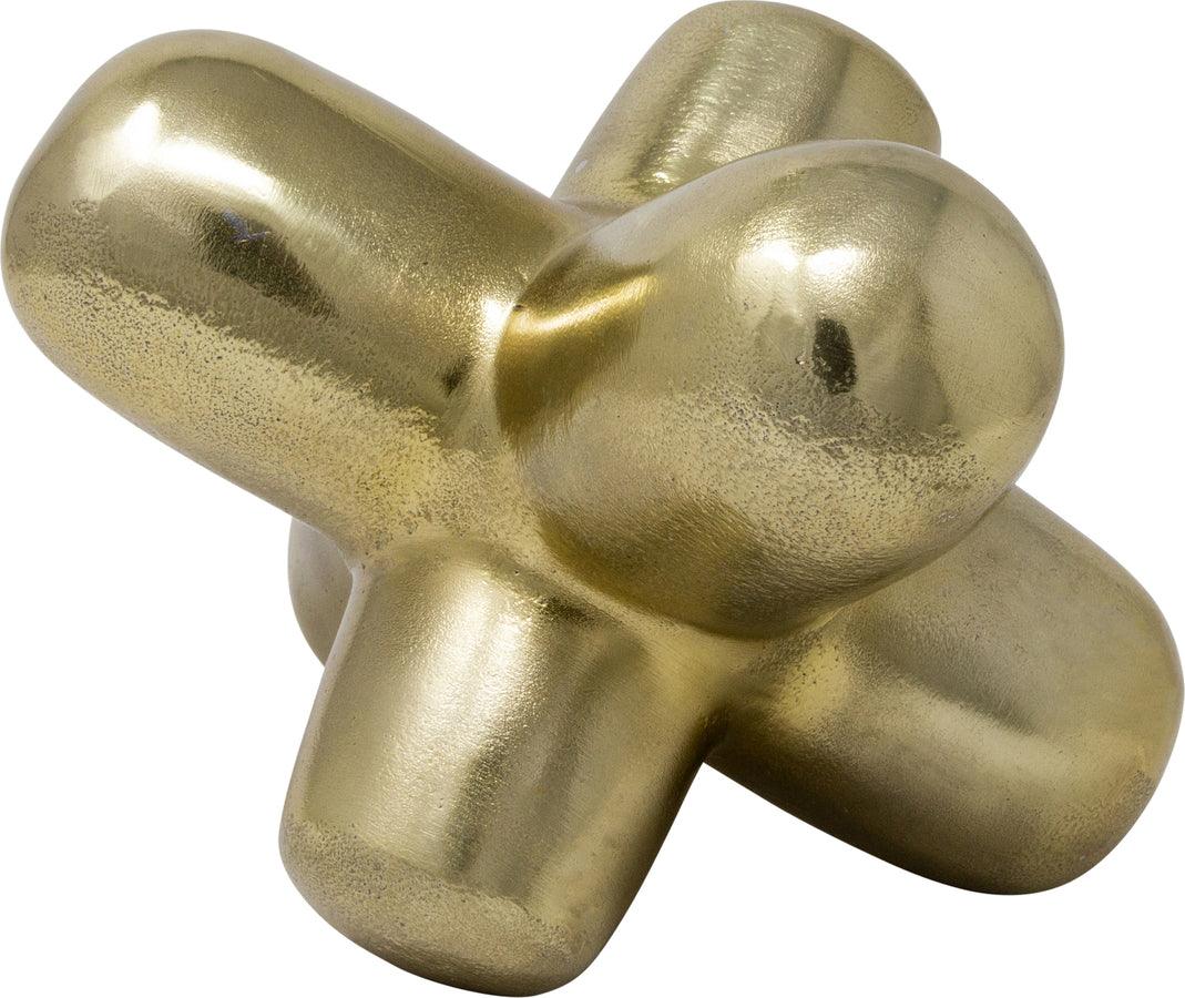 Sagebrook Home Decorative Objects - Metal 8" Geometric Orb Gold