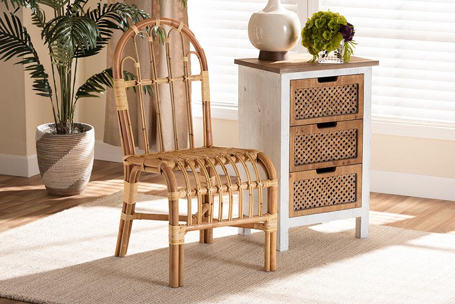 Wholesale Interiors Dining Chairs - Athena Modern and Contemporary Natural Finished Rattan Dining Chair