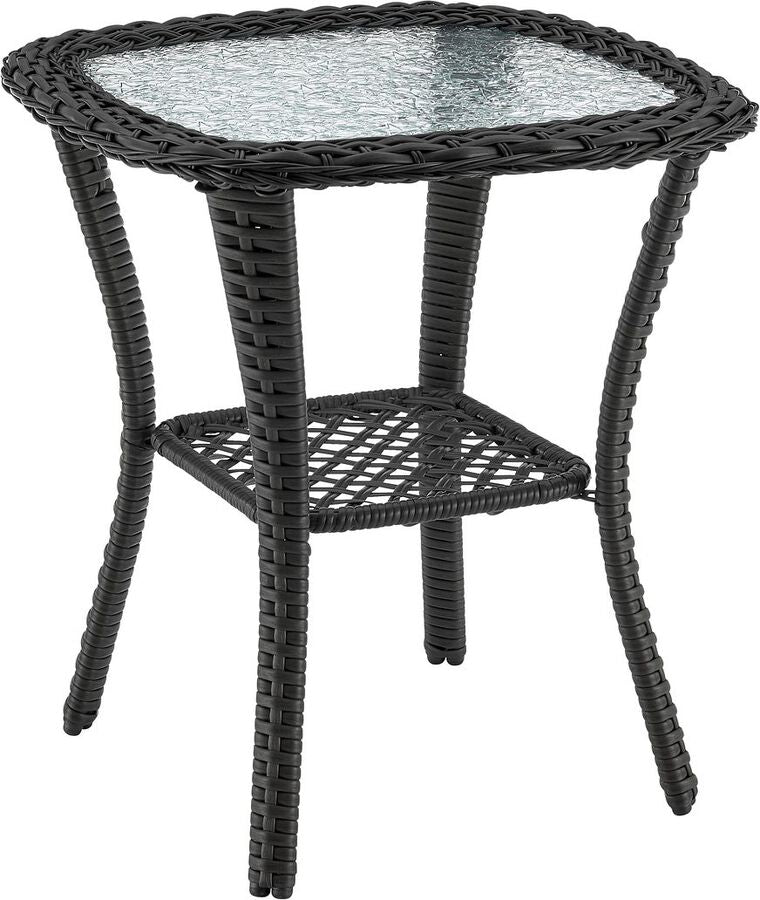 Manhattan Comfort Outdoor Conversation Sets - Fruttuo Patio 2- Person Seating Group with End Table with Cream Cushions