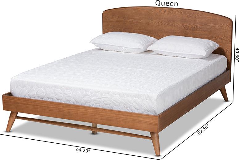 Wholesale Interiors Beds - Keagan King Bed Walnut Brown