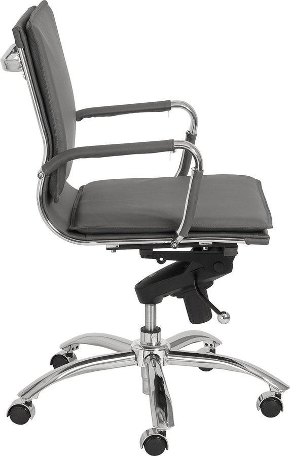 Euro Style Task Chairs - Gunar Pro Low Back Office Chair Gray