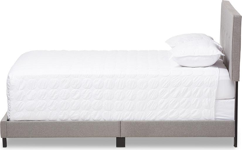 Wholesale Interiors Beds - Hampton Queen Bed Light Gray