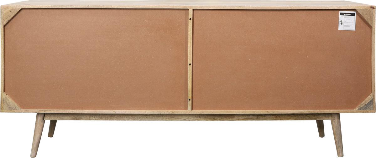 Sagebrook Home Consoles - Wood, 72x31 4-door Rattan Sideboard, Natural Kd