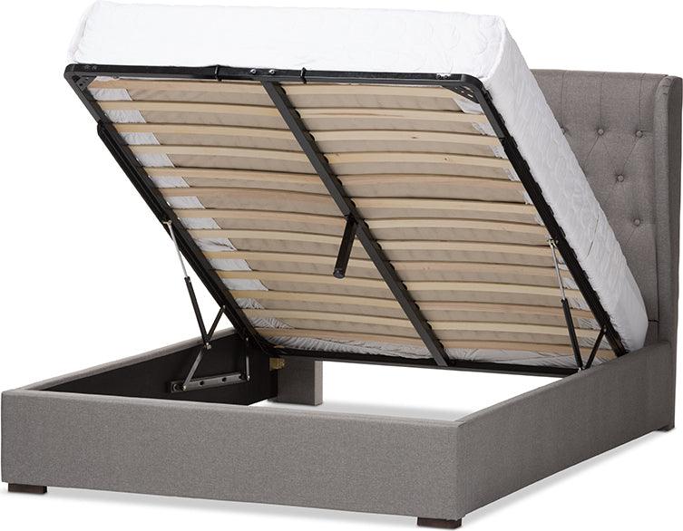 Wholesale Interiors Beds - Penelope Queen Bed Light Gray