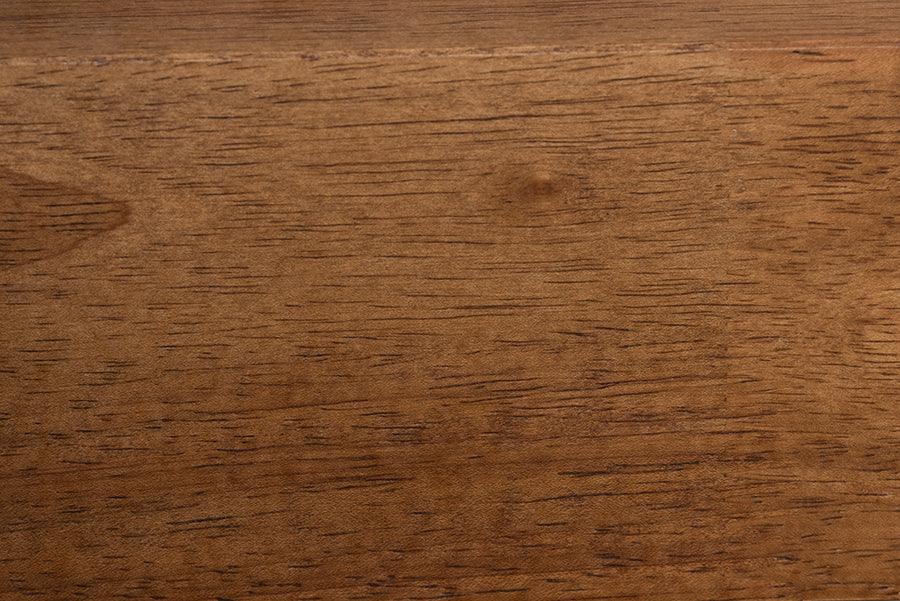 Wholesale Interiors Beds - Lochlan Mid-Century Modern Transitional Walnut Brown Finished Wood Full Size Platform Bed