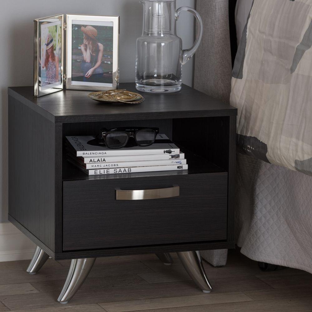 Wholesale Interiors Nightstands & Side Tables - Warwick Nightstand Espresso Brown