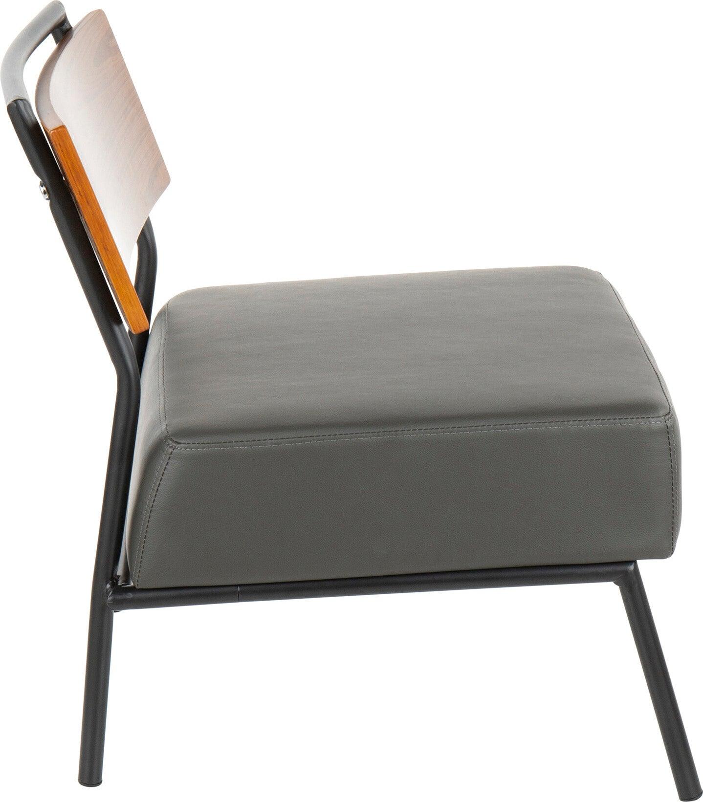 Lumisource Accent Chairs - Fiji Accent Chair Black & Gray