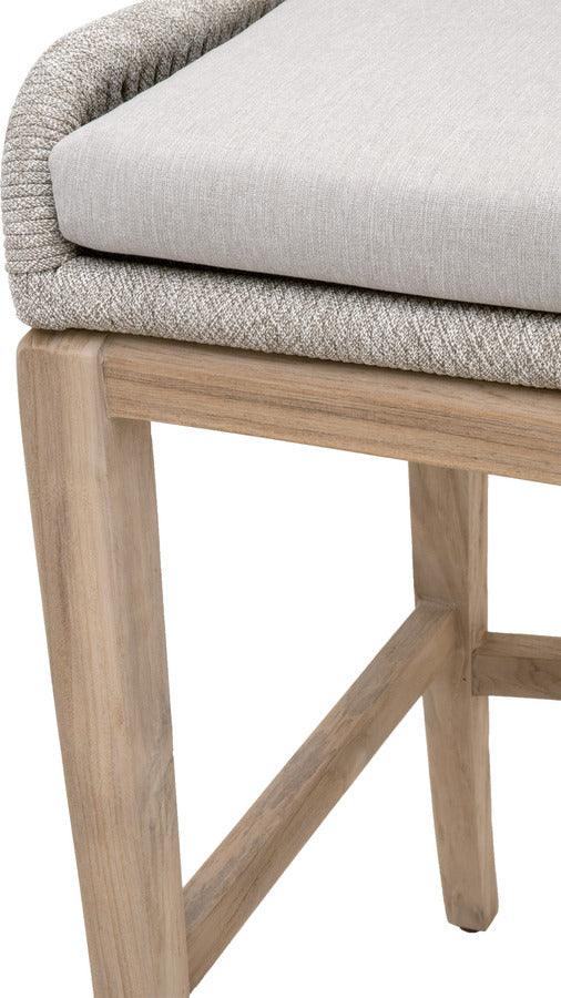 Essentials For Living Outdoor Barstools - Loom Outdoor Barstool Taupe White Gray Teak