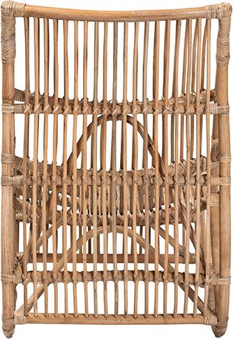 Wholesale Interiors Accent Chairs - Genera Modern Bohemian Natural Rattan Lounge Chair