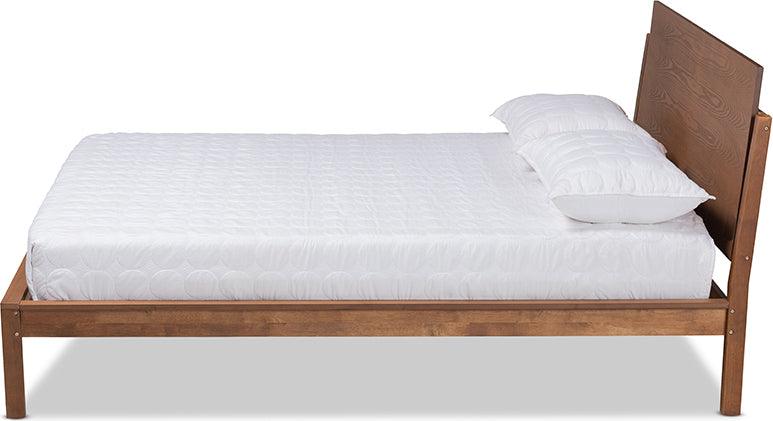 Wholesale Interiors Beds - Giuseppe Queen Bed Walnut Brown