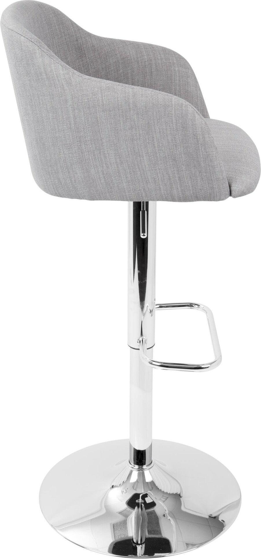 Lumisource Barstools - Daniella Barstool Light Gray