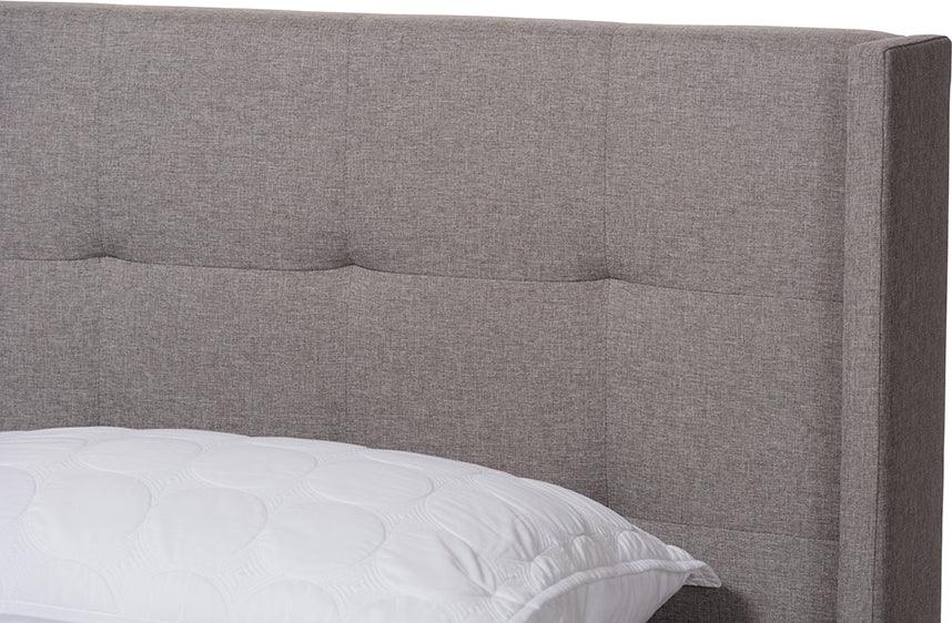 Wholesale Interiors Beds - Lisette Queen Bed Gray