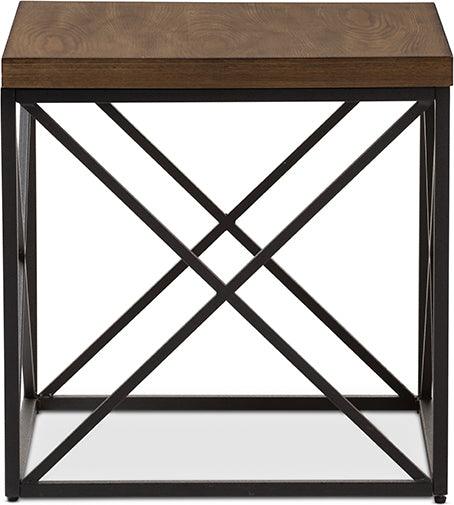 Wholesale Interiors Side & End Tables - Holden Vintage Industrial Antique Bronze End Table