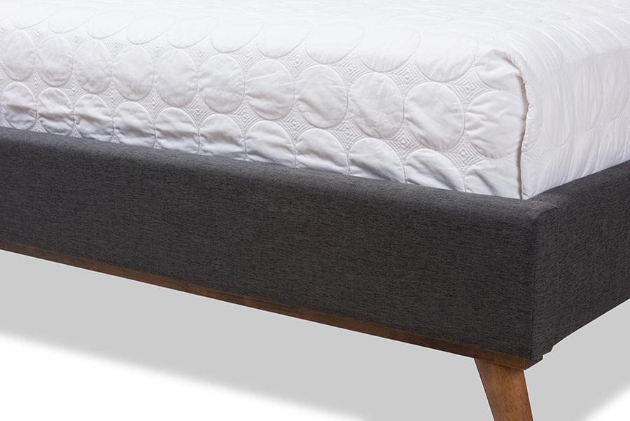 Wholesale Interiors Beds - Valencia Queen Bed Dark Gray
