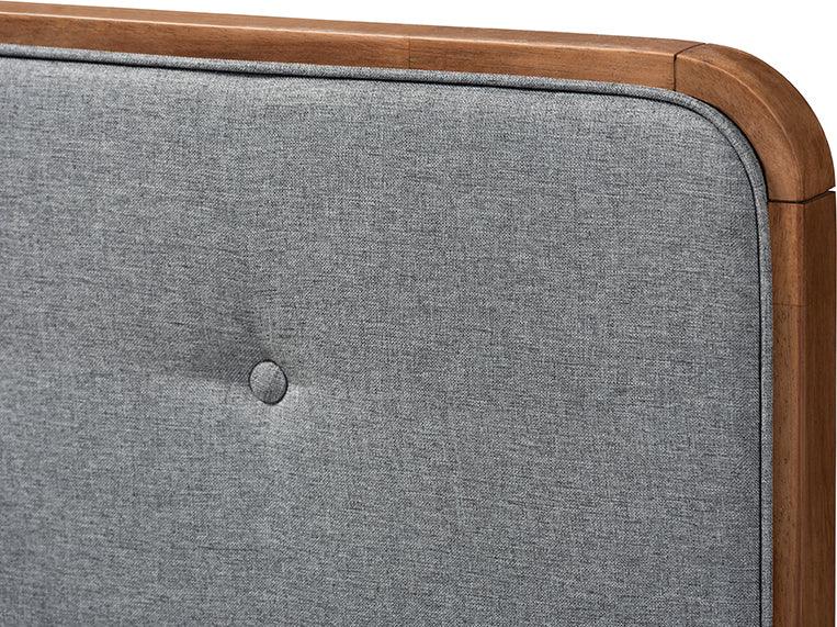 Wholesale Interiors Headboards - Palina Full Headboard Dark Gray & Walnut