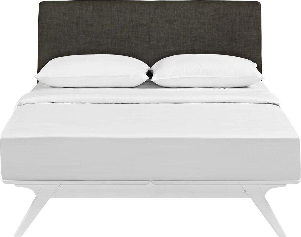Modway Beds - Tracy Queen Bed White And Brown