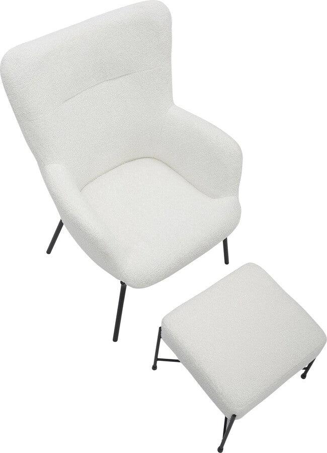 Izzy lounge chair with ottoman deals