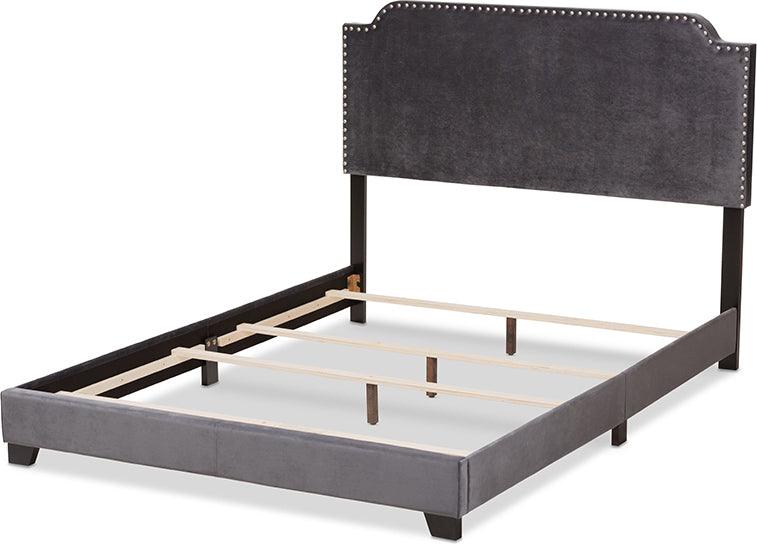 Wholesale Interiors Beds - Darcy King Bed Dark Gray