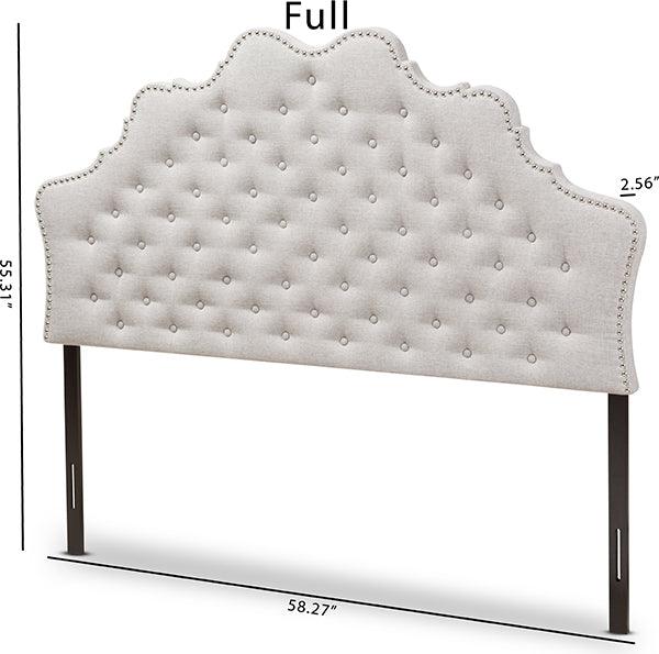Wholesale Interiors Headboards - Hilda Full Headboard Grayish Beige