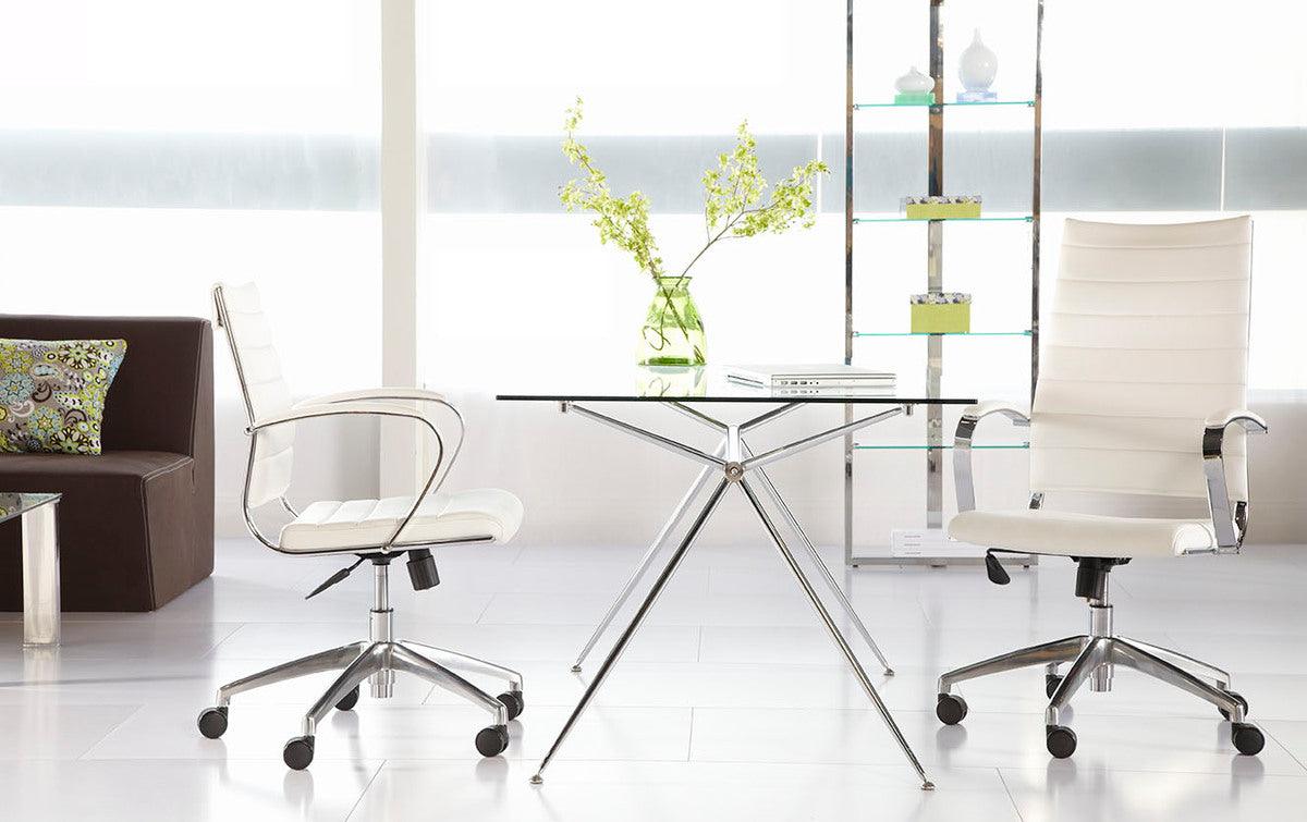 Euro Style Task Chairs - Axel High Back Office Chair White