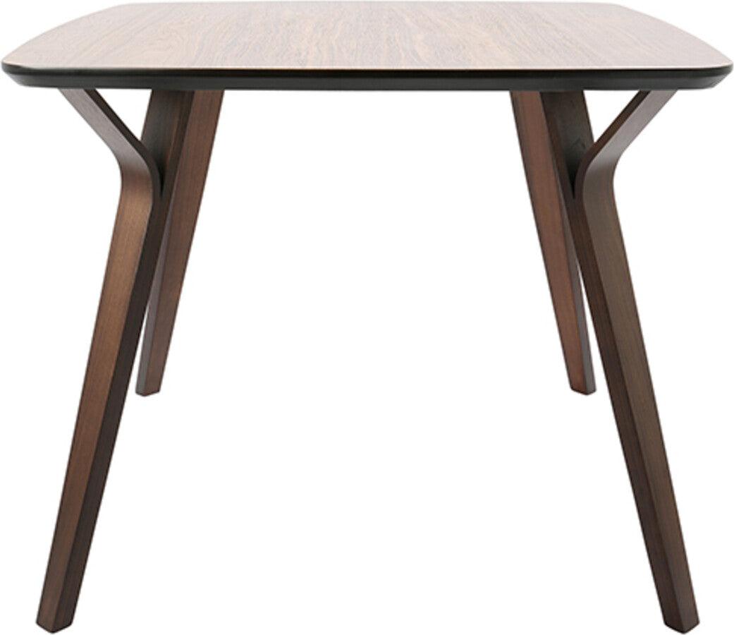 Lumisource Dining Tables - Folia Mid-Century Modern Dinette Table in Walnut