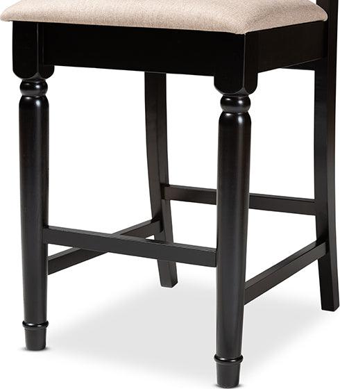 Wholesale Interiors Barstools - Darcie Bar Stool Sand & Espresso (Set of 4)