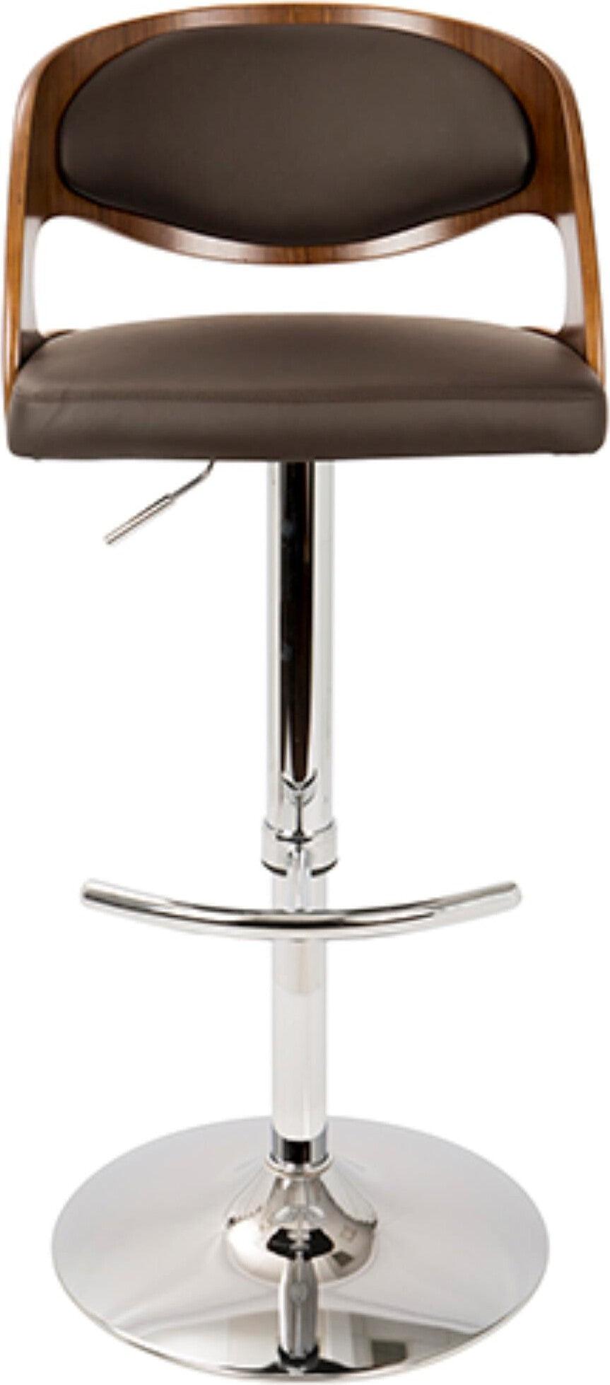 Lumisource Barstools - Pino Barstool Walnut & Brown