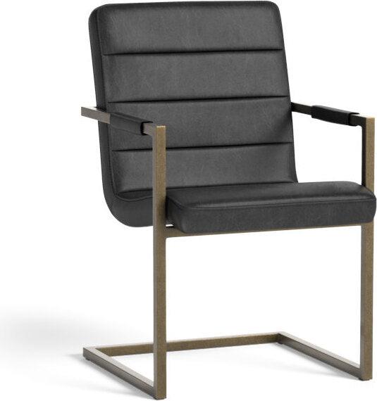 SUNPAN Dining Chairs - Jafar Dining Armchair - Vintage Black (Set of 2)