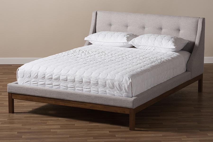 Wholesale Interiors Beds - Louvain Full Bed Grayish Beige