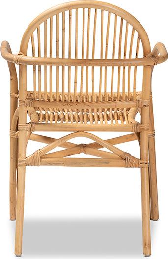 Wholesale Interiors Dining Chairs - Tugera Modern Bohemian Natural Brown Rattan Dining Chair