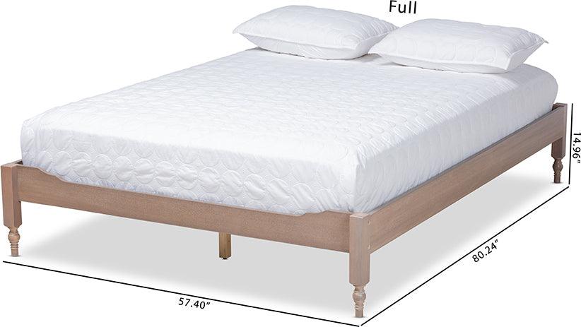 Wholesale Interiors Beds - Laure Full Bed Antique Oak