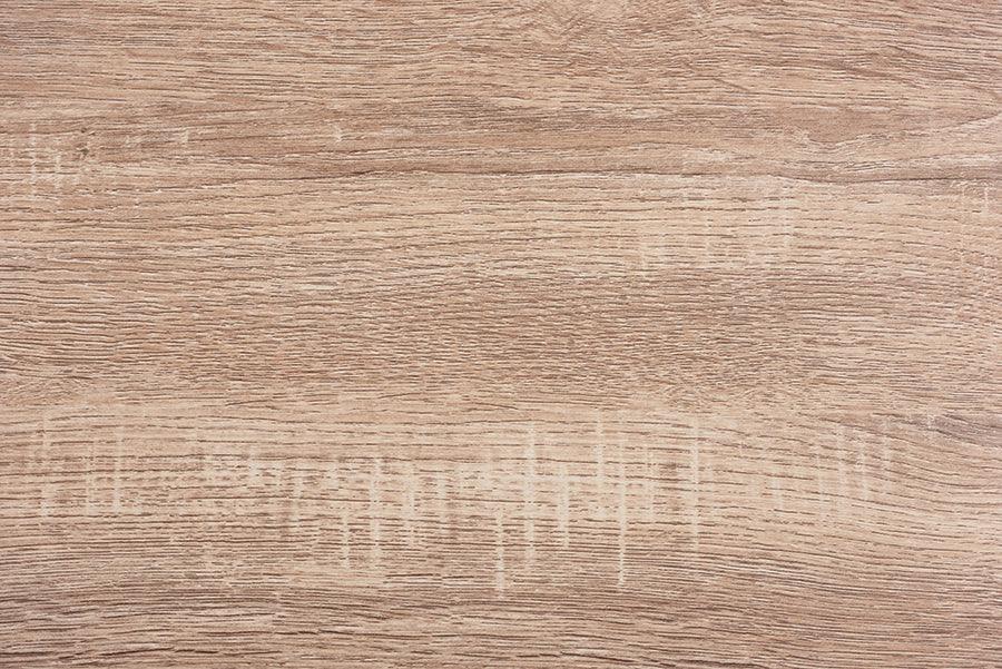 Wholesale Interiors Coffee Tables - Overton Modern Industrial Oak Brown Finished Wood and Black Metal Coffee Table