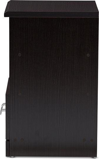 Wholesale Interiors Nightstands & Side Tables - Odelia Nightstand Wenge Dark Brown
