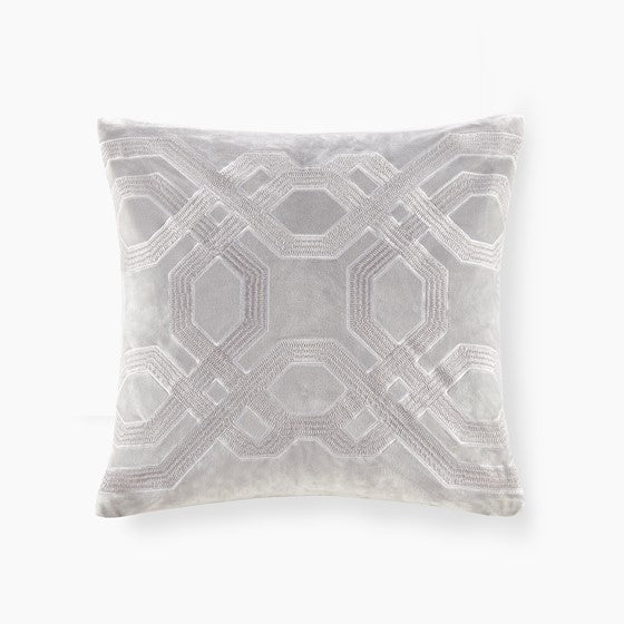 Olliix.com Pillows & Throws - Square Decor Pillow Silver
