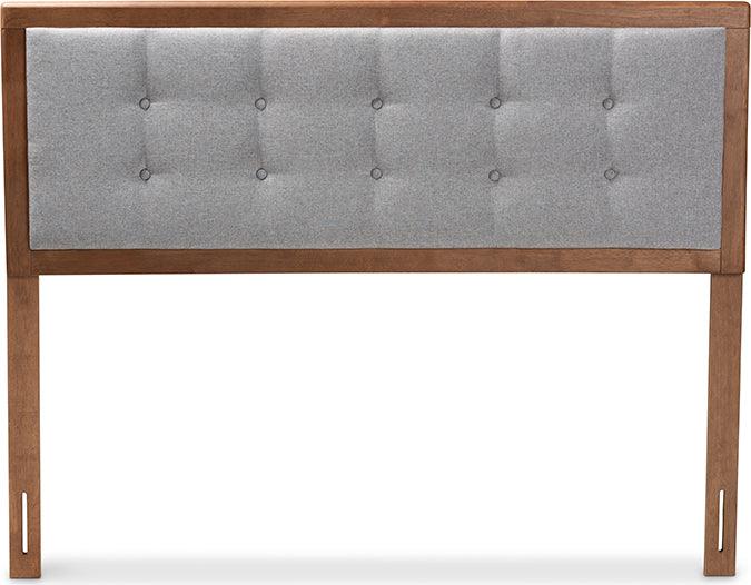 Wholesale Interiors Headboards - Sarine Queen Headboard Gray & Walnut