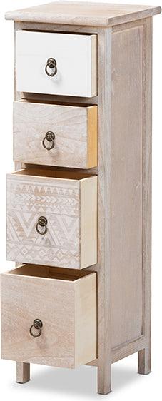 Wholesale Interiors Bedroom Organization - Seanna Modern and Contemporary Multi-Colored Wood 4-Drawer Storage Unit