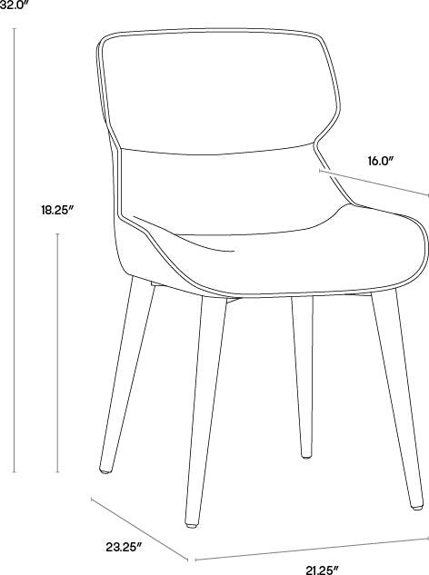 SUNPAN Dining Chairs - Jesmond Dining Chair - Polo Club Muslin / Bravo Cream (Set of 2)
