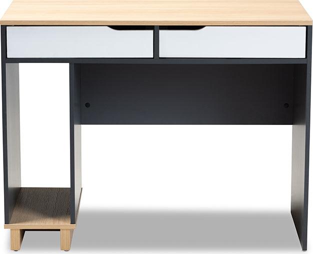 Wholesale Interiors Desks - Reed 2-Drawer Wood Computer Desk Multicolor