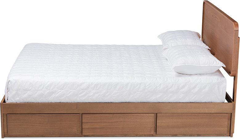 Wholesale Interiors Beds - Eleni King Storage Bed Ash Walnut