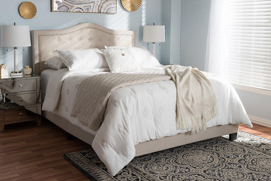 Wholesale Interiors Beds - Emerson Full Bed Light Beige