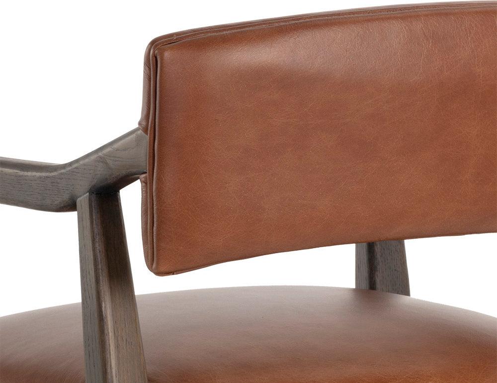 SUNPAN Task Chairs - Keagan Office Chair Shalimar Tobacco Leather
