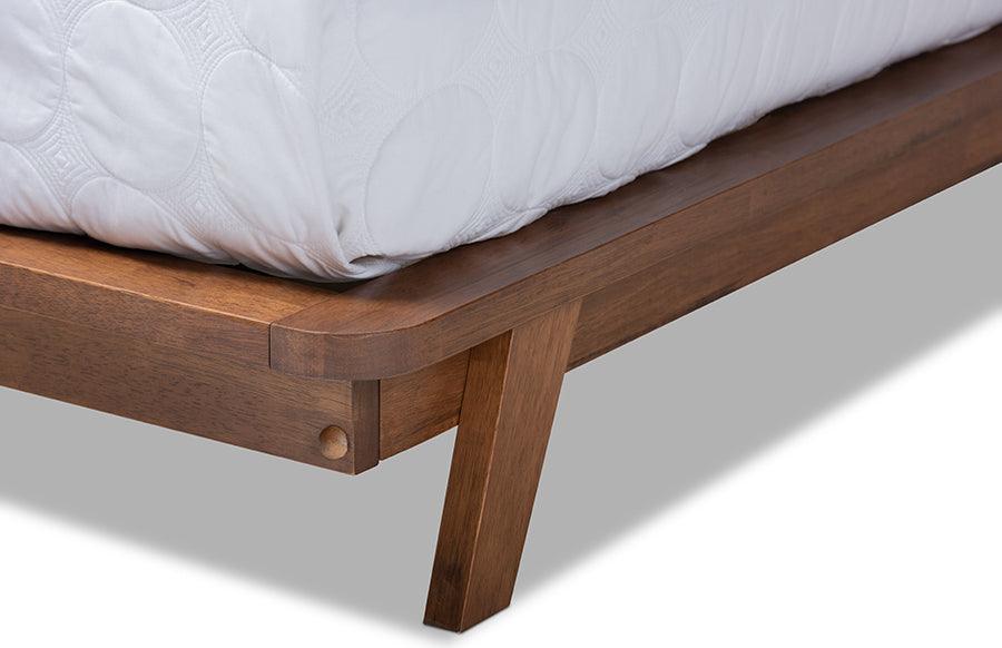 Wholesale Interiors Beds - Sante Full Bed Beige & Walnut
