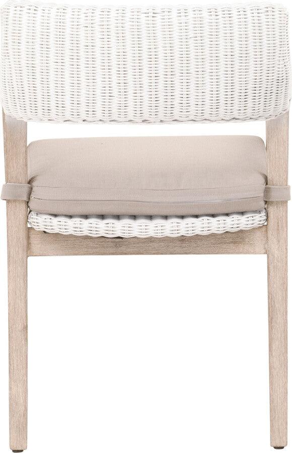 Essentials For Living Accent Chairs - Lucia Arm Chair White Rattan