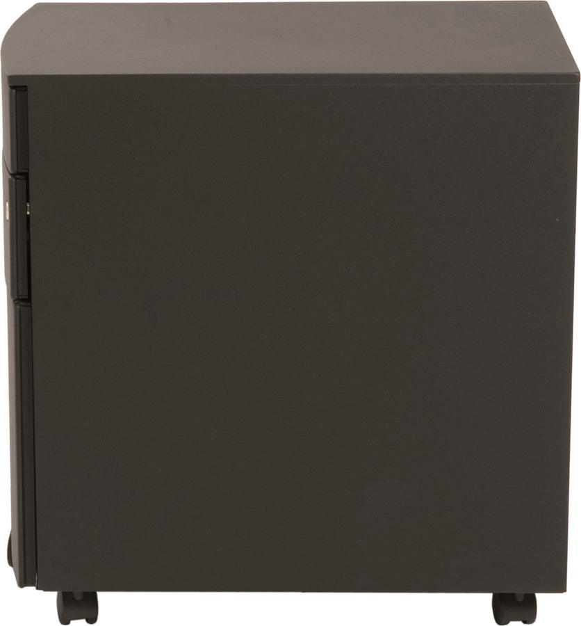 Euro Style File Cabinets - Floyd 3 Drawer File Cabinet in Black