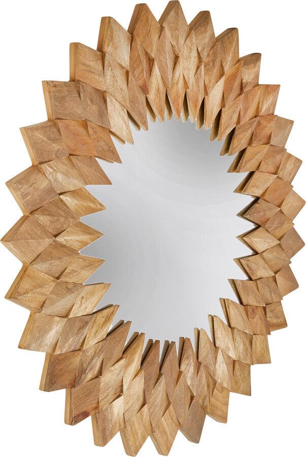 Sagebrook Home Mirrors - Wood 44" Wall Mirror Brown