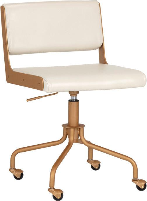 SUNPAN Task Chairs - Davis Office Chair Champagne Gold Castillo Cream