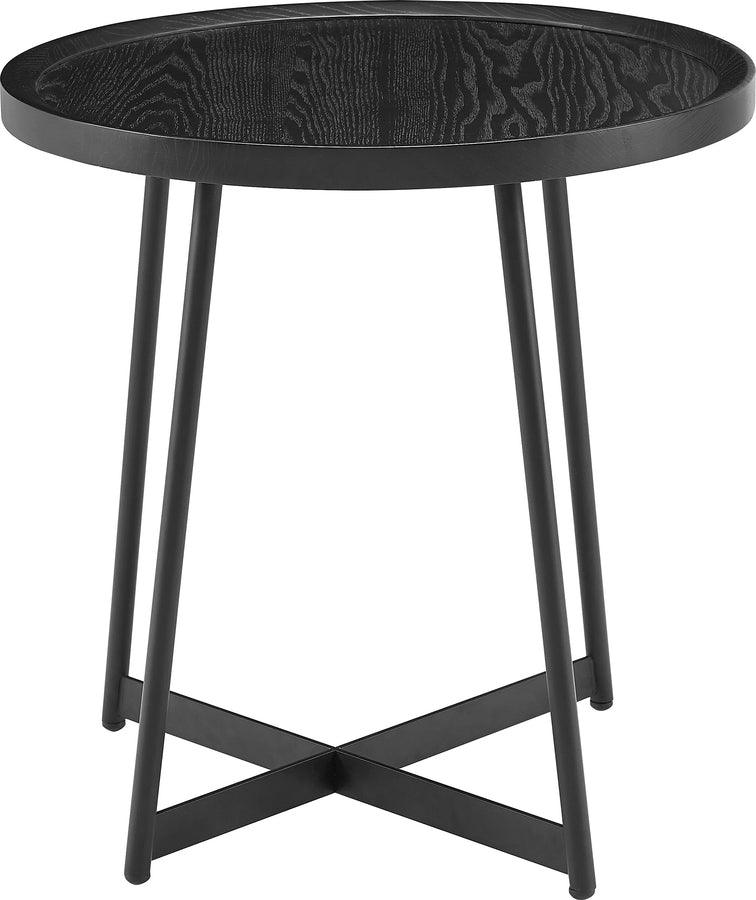 Euro Style Side & End Tables - Niklaus 22" Round Side Table Black