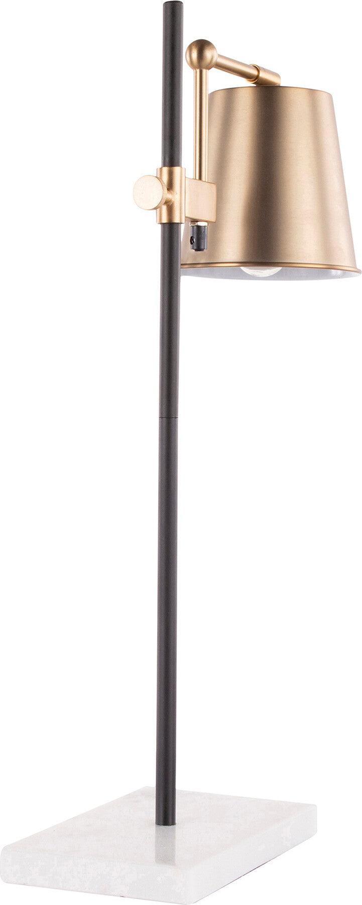 Lumisource Table Lamps - Metric Table Lamp White White & Black