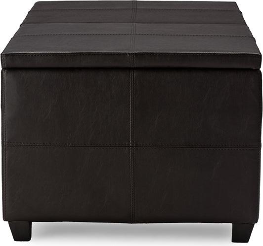 Wholesale Interiors Coffee Tables - Indy Modern and Contemporary Functional Lift-top Cocktail Ottoman Table Brown
