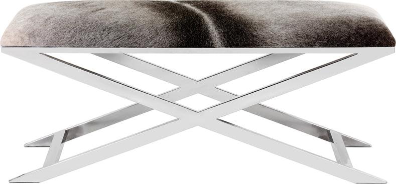 SUNPAN Benches - Sahara Bench Gray Cowhide